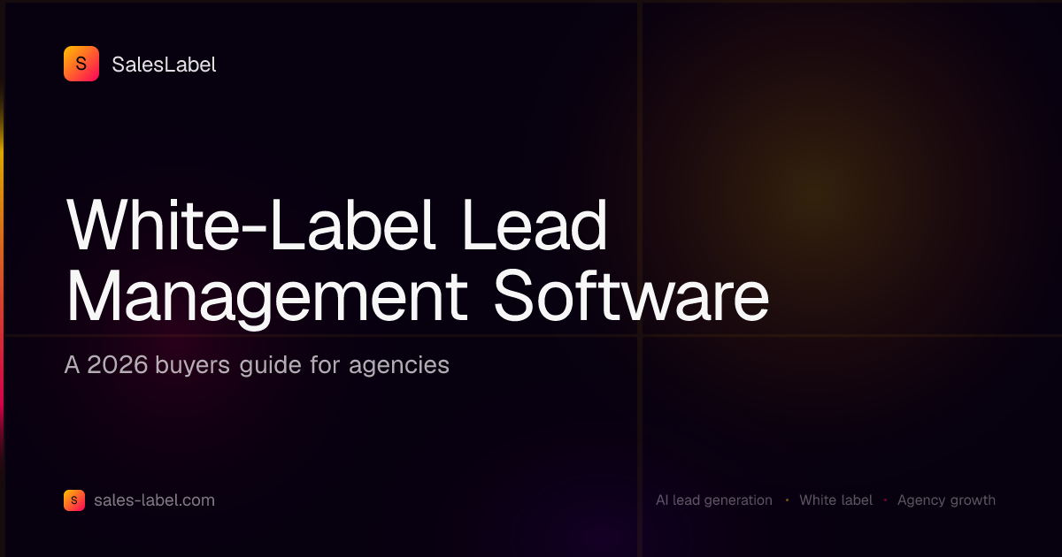 White-label lead management software buyer's guide for 2026