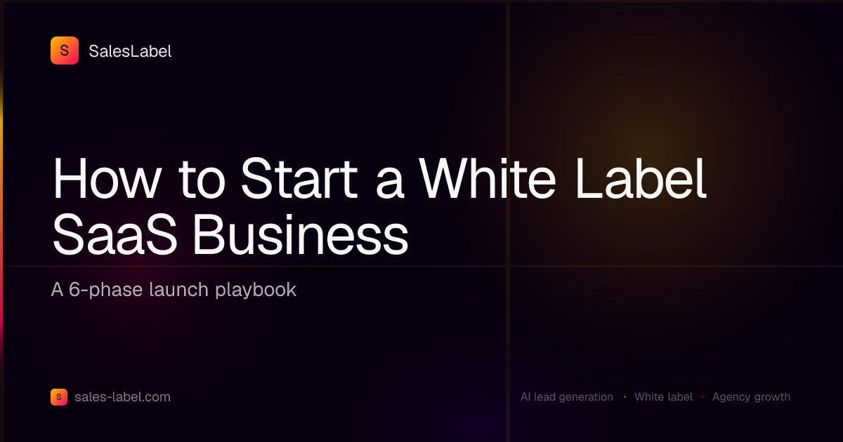 How to start a white label SaaS business