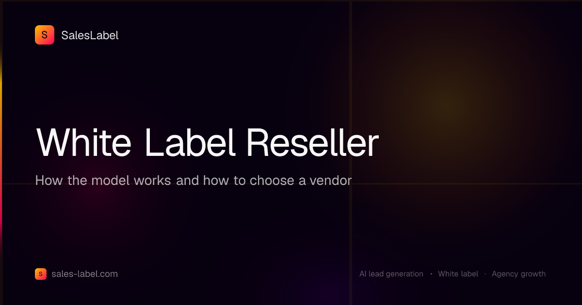 White Label Reseller: how the model works and how to choose a vendor