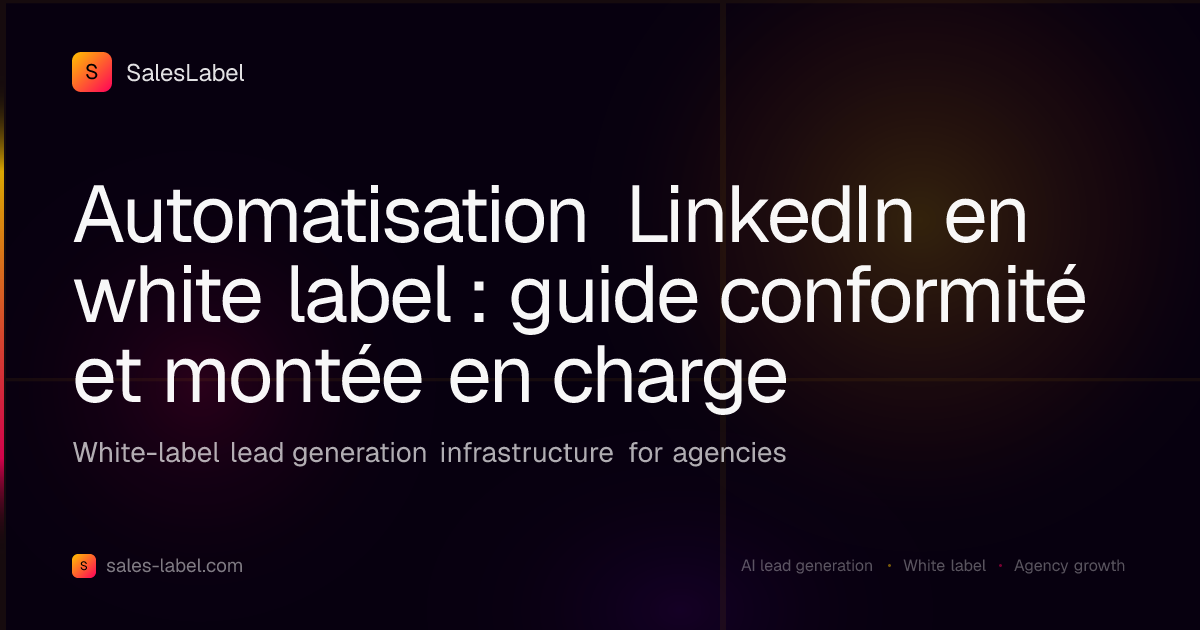 Automatisation LinkedIn en white label : guide conformité et montée en ...