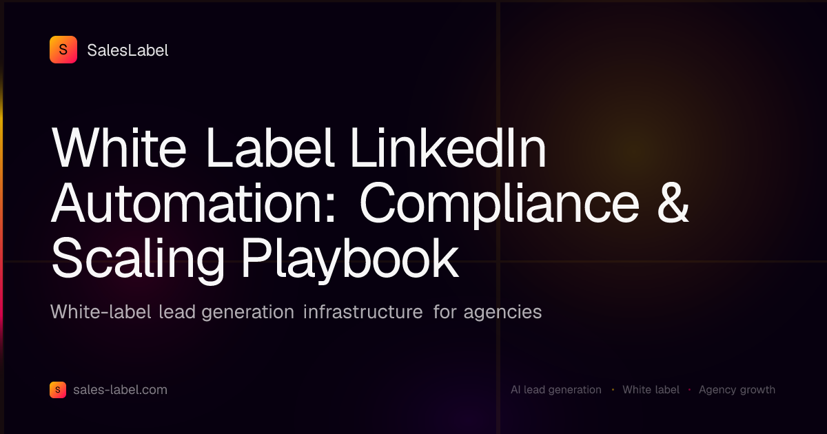 White Label LinkedIn Automation: Compliance & Scaling Playbook | SalesLabel